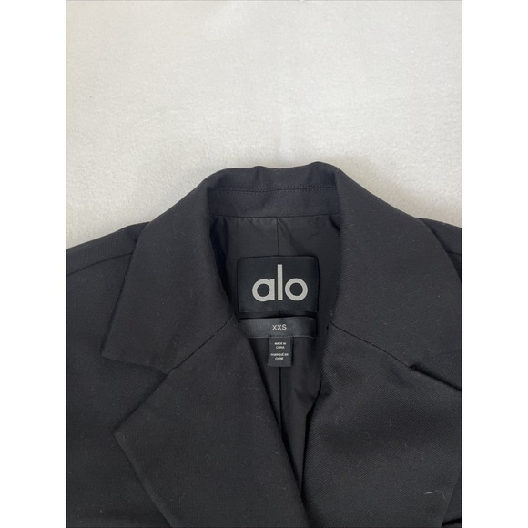 Alo Yoga First-Class Blazer Oversized Size XXS Black - Picture 3 of 6